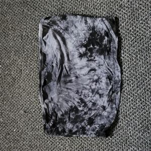 Black Tye Dye Tube Top